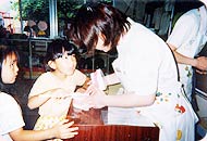 秩父幼稚園でのむし歯予防教室（年2回）